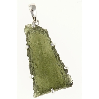 My Moldavite Stříbrný přívěsek s přírodním vltavínem SM12007