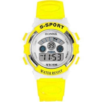 HONHX Детски часовник honhx s-sport, Дигитален, Жълт (honhx-63101-yellow)
