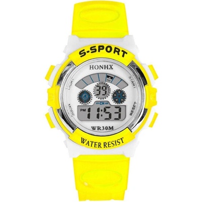 HONHX Детски часовник honhx s-sport, Дигитален, Жълт (honhx-63101-yellow)