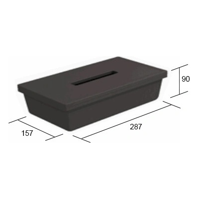 GOLLINUCCI Box na papierové vreckovky antracit 10900302