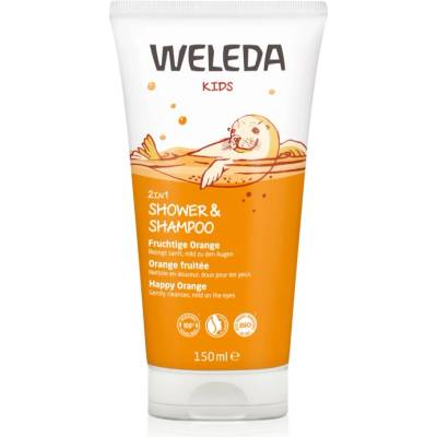 Weleda Kids Happy Orange душ-крем и шампоан за деца 2 в 1 150ml