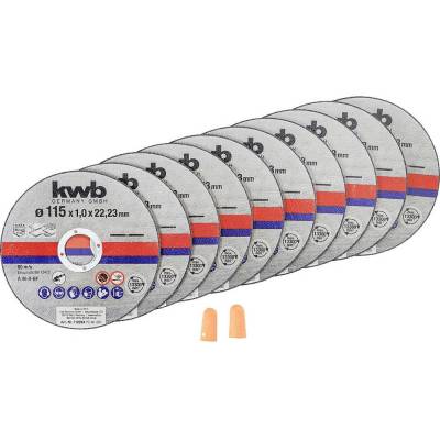 Kwb sada rezných kotúčov 115 mm 712021 10 ks