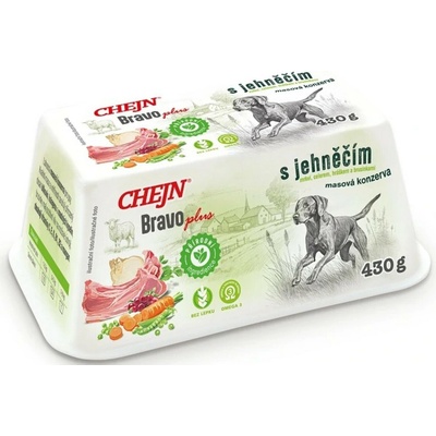 Chejn Bravo Plus pre psov jahňacie 430 g