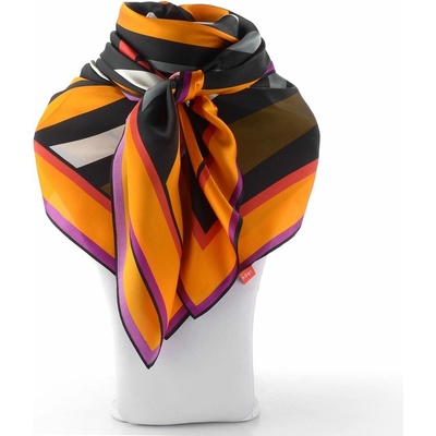 Högl hedvábný šátek multi/orange 0-152080-9982