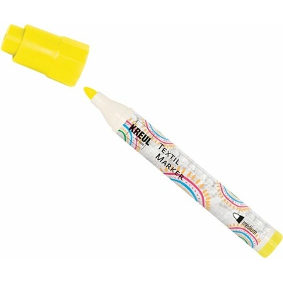 Kreul fixka na textil medium neónová žltá