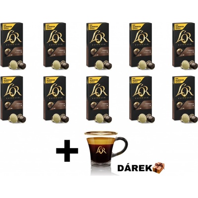 L'Or Espresso Forza Intenzita 9 hliníkových kapsulí kompatibilných s kávovary Nespresso 100 ks