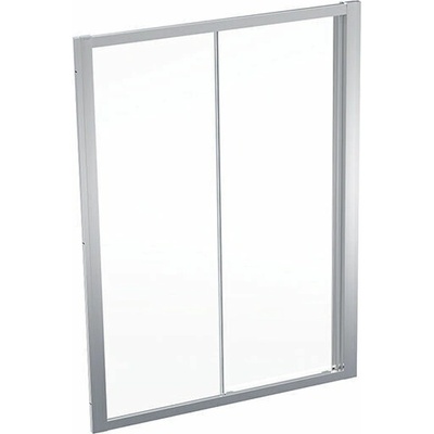 Geberit Geo posuvné dveře, 140x190 cm, sklo transparent, rám stříbřitá 560.163.00.2