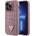 GUESS Кейс Guess GUHCP14LHDGTPP за iPhone 14 Pro 6.1", розов / розов, твърд, Rhinestone Triangle (GUE002861-0)