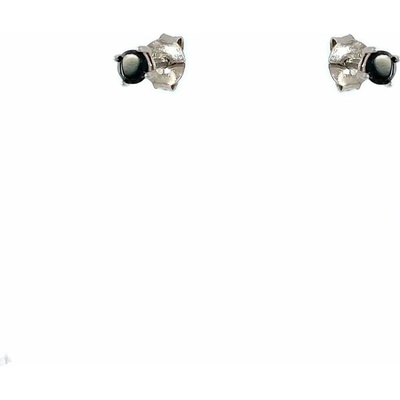 INFINITYSILVER Stříbrné náušnice černé zirkony 3 mm SE171166