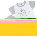 New Baby Detské letné pyžamko Hello s hrošíkom bielo-sivé