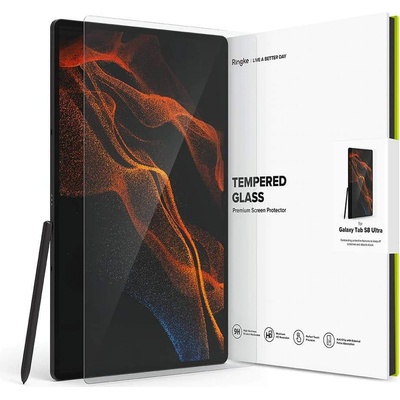 Ringke Invisible Defender ID Glass Tempered Glass 2.5D - калено стъклено защитно покритие за дисплея на Samsung Galaxy Tab S8 Ultra (2022) (прозрачен)