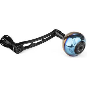GOMEXUS Единична дръжка GOMEXUS Spinning Power Handle Black with Titanium Knob 68mm x 38mm за макари Daiwa Риболовна макара