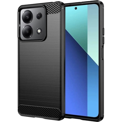 Tech-Protect Силиконов Калъф за Xiaomi Redmi Note 13 4G, Tech-Protect New Carbon Case, Черен (5949419086609)