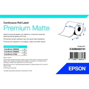 Epson Epson Premium Matte roll, непрекъсната ролка - 102 mm × 60 m (C33S045741)