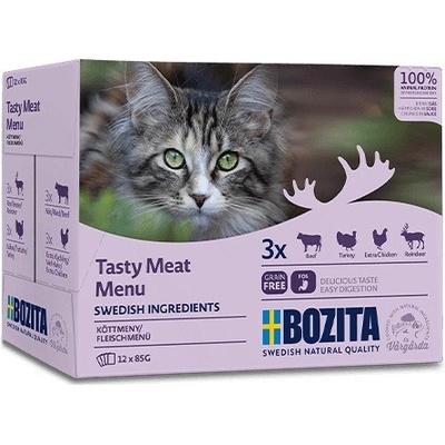 BOZITA Tasty meat menu Box 12 x 85 g