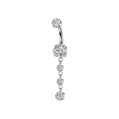 Šperky4U Visací piercing do pupíku TITAN TIT1607 – Hledejceny.cz