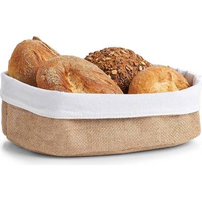 Zeller Košík na chléb z juty a bavlny, 26 x 18 cm hnědá