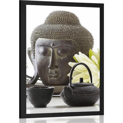 Plakát wellness zátiší s Buddhou - 40x60 no frame