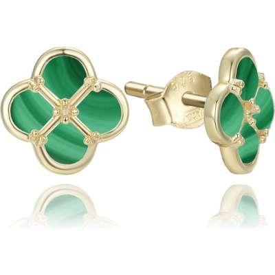 MINET 0974 Pozlacené stříbrné náušnice