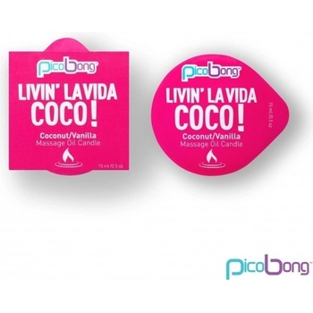 PicoBong Coconut & Vanilla massage oil Candle 15ml