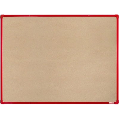 BoardOK tabule textil 120 x 90 cm červený rám