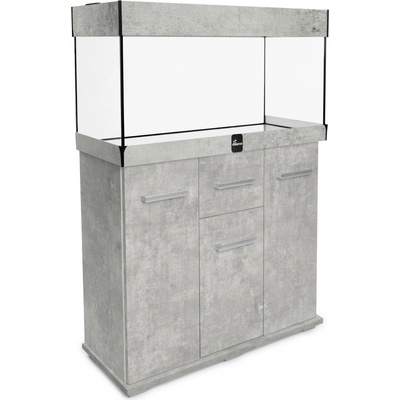 Diversa Solid LED akvarijní set rovný beton 126 l