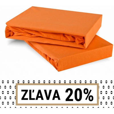 EMI Prostěradlo oranžové jersey 220x200