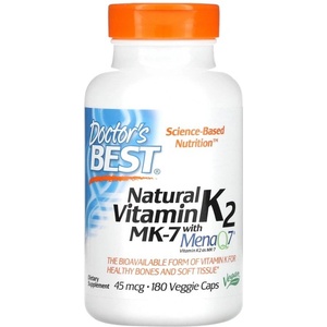 Doctor's Best BEST Natural Vitamin K2 MK-7 45 mcg [180 капсули]