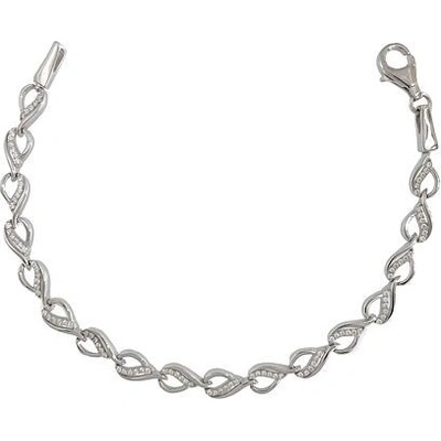 INFINITYSILVER Strieborný zirkónový náramok OB39319
