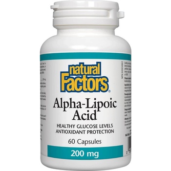 Natural Factors Alpha-Lipoic Acid, 200 mg, 60 капсули, Natural Factors