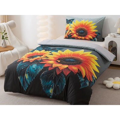 Xpose bavlna Renforcé obliečky SLNEČNICE 140x200 70x90