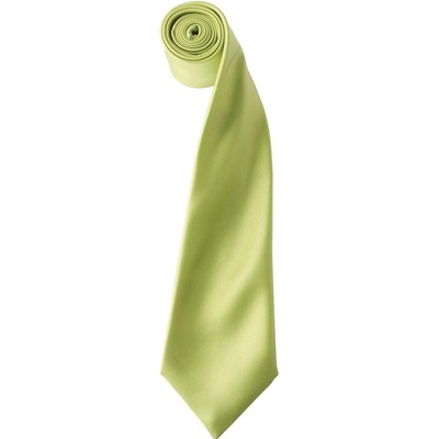 Premier Workwear Saténová kravata limetková