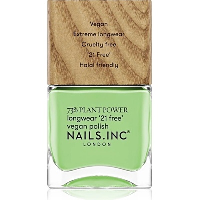Nails Inc. Vegan Nail Polish dlhotrvajúci lak na nechty Easy Being Green 14 ml