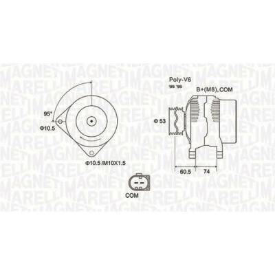generátor MAGNETI MARELLI 063731905010