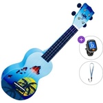 Mahalo Hawaii Basic SET Hawaii Blue Burst Сопрано укулеле (MD1HA-BUB-BASIC-SET)