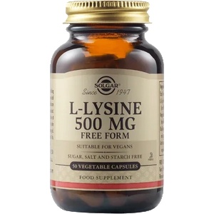 Solgar L-Lysine 500 mg, 50 vegetable capsules