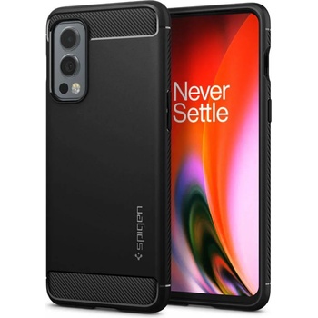 Spigen Противоударен Силиконов Калъф за ONEPLUS Nord 2, SPIGEN Rugged Armor Case, Черен (ACS03663)