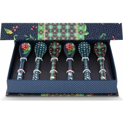 Pip Studio dárková sada porcelánových lžíček Oriental Berry Blues 4 ks