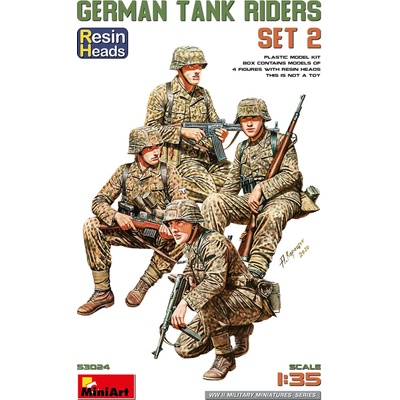 MiniArt German Tank Riders Set with Resin Heads 1:35