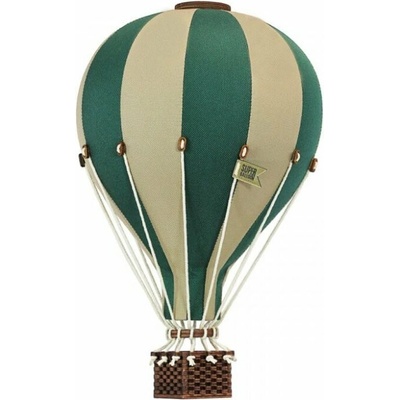 Super balloon dekoračný lietajúci balón zelená/krémová