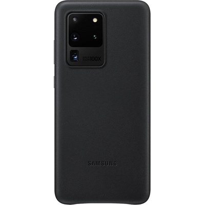 Samsung Оригинален Кожен Калъф за Samsung S20 Ultra, Leather Cover Case EF-VG988LBEGWW, Черен (EF-VG988LBEGWW)