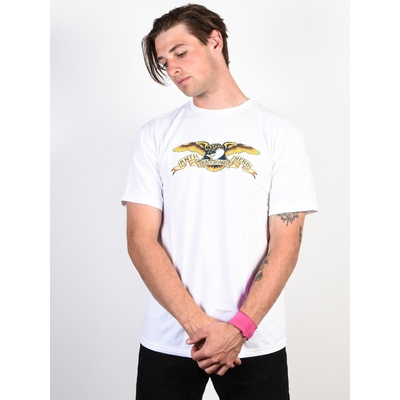 Antihero EAGLE tričko s krátkým rukávem white w/ BLACK MULTI COLOR