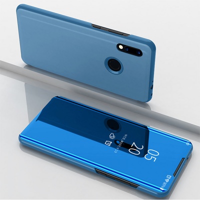 Púzdro SES Zrkadlové plastové flip Xiaomi Redmi Note 7 - modré