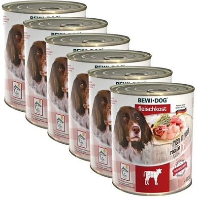 Bewi dog Adult Teľacie 6 x 800 g