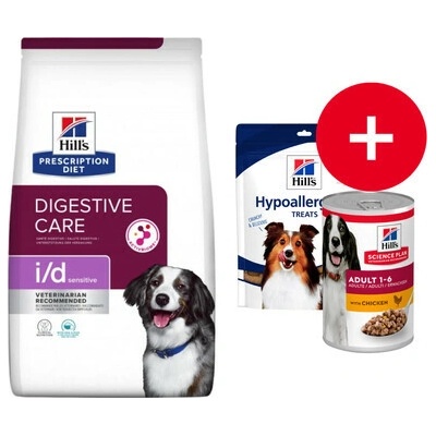 Hill's Prescription Diet Sensitive Digestive Care i/d Activ Biome Vajcia & ryža 12 kg