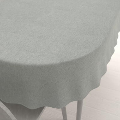 Biante oválný ubrus BKW-208 Šedé žíhaní 130x220 cm