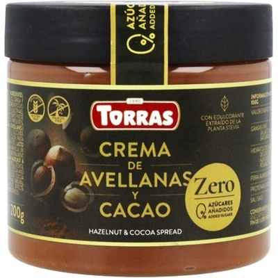 Torras Kakaovo-orieškový krém BEZ CUKRU bezgluténový 200 g