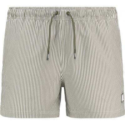 K-Way Мъжки бански слипове K-Way Hazel Mid Stripes Beach Swim brief - White / Green Lichen - размер XXL (050-2434-0214)