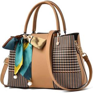 CHARON Дамска Чанта Charon Leah, Различни цветове, Кафява (KD-61-BROWN)