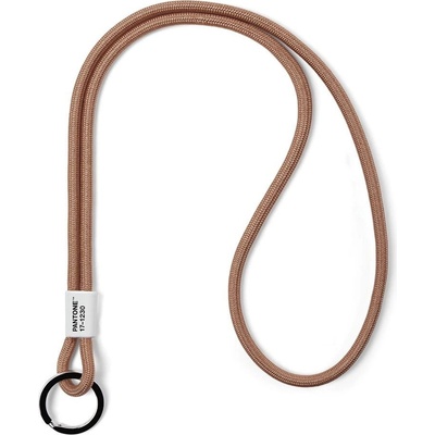 Šňůrka na krk Pantone Poutko na klíče Mocha Mousse 17-1230